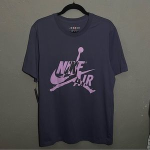 Jordan Purple and Black Short Sleeve Tee
